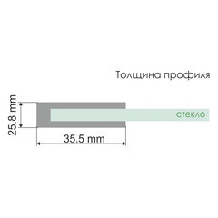 Душевая дверь WasserKraft Weser 78F стекло прозрачное 100х200 см профиль хром 6 мм складная (78F12) - фото 4
