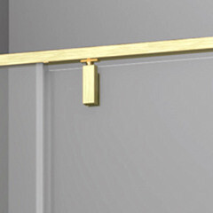 Душевая дверь WasserKraft Aisch 55P стекло прозрачное 120х200 см профиль золото 6 мм распашная (55P05) - фото 9