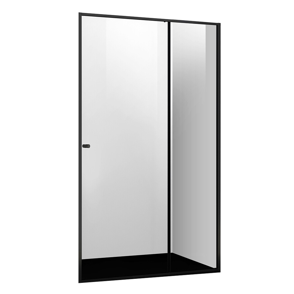 Изображение товара Душевая дверь WasserKraft Dill 61S 140х200 см стекло прозрачное раздвижная черный профиль