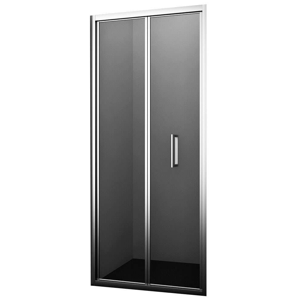 Изображение товара Душевая дверь WasserKraft Weser 78F 90х200 стекло прозрачное складная хром профиль