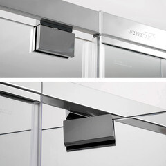 Душевая дверь WasserKraft Berkel 48P стекло прозрачное 110х200 см профиль хром 6 мм распашная (48P13) - фото 9