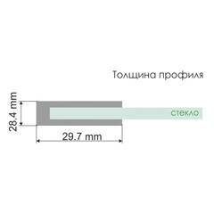 Душевая дверь WasserKraft Berkel 48P стекло прозрачное 110х200 см профиль хром 6 мм распашная (48P13) - фото 5