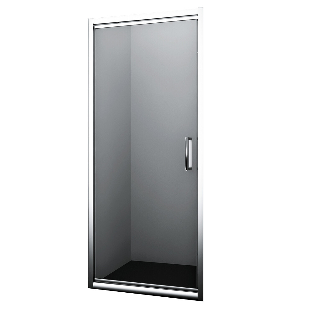 Изображение товара Душевая дверь WasserKraft Salm 27I 90х200 см стекло прозрачное хром профиль поворотная
