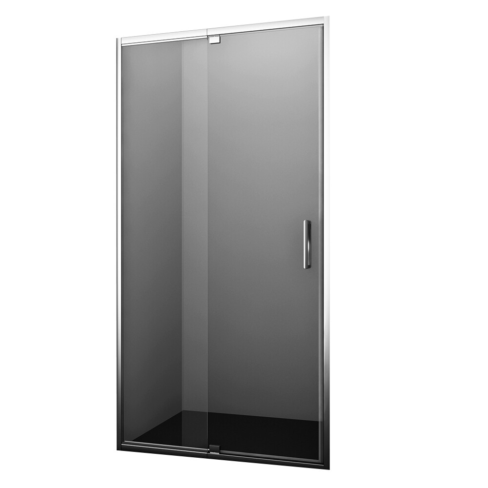 Изображение товара Душевая дверь WasserKraft Berkel 48P стекло прозрачное 100х200 см профиль хром 6 мм распашная (48P12)