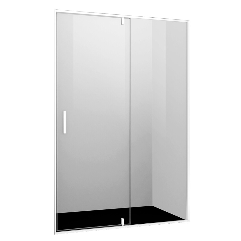 Изображение товара Душевая дверь WasserKraft Neime 19P 120х200 со стеклом 6 мм распашная белый профиль