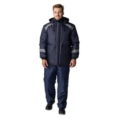 Изображение товара Куртка рабочая мужская утепленная Delta Plus Прогресс 52-54 рост 182-188 см темно-синяя