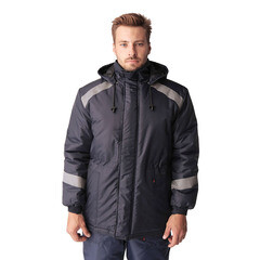 Куртка рабочая мужская утепленная Delta Plus Прогресс 52-54 рост 182-188 см темно-синяя - фото 2