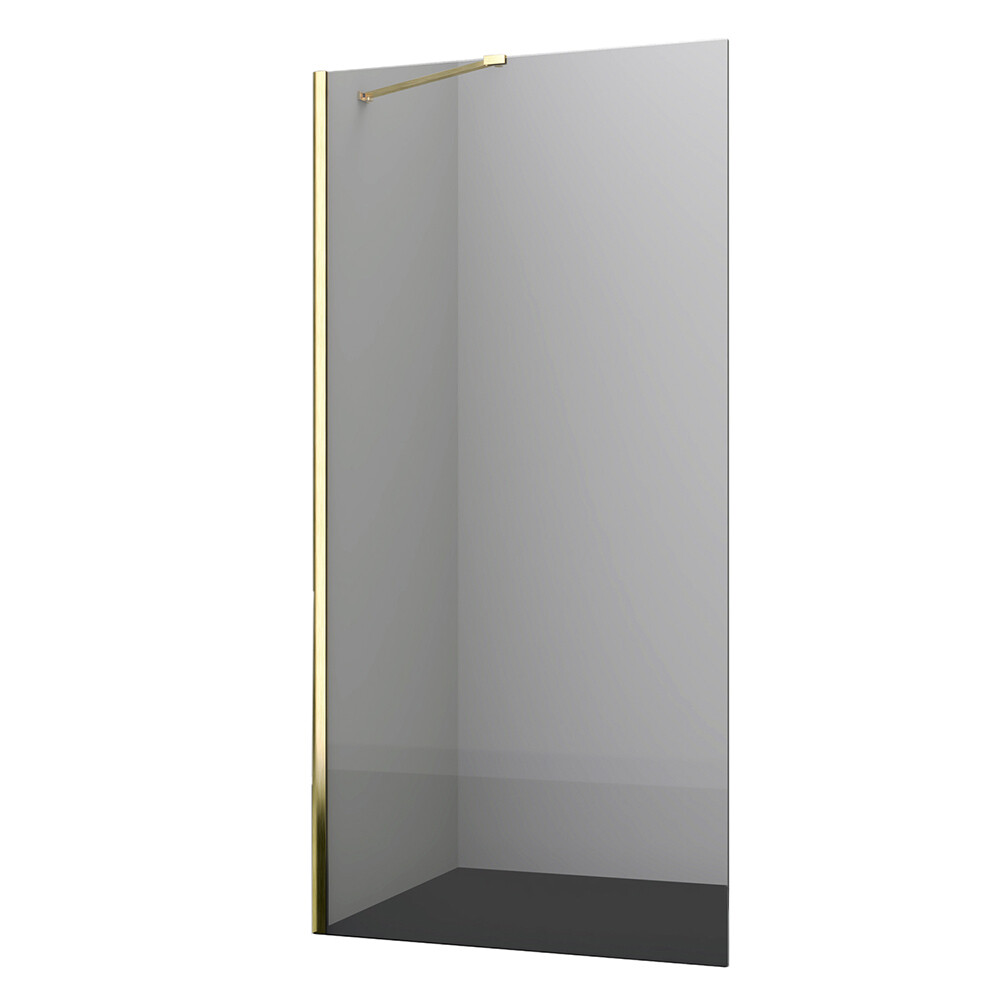 Изображение товара Душевая перегородка Walk in WasserKraft Aisch 90x200 см прозрачное стекло золото