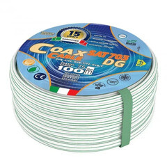 Кабель коаксиальный телевизионный SAT-703 Dg 1х6,8 мм экранированный AVS Electronics белый (100 м) - фото 1