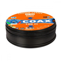 Изображение товара Кабель коаксиальный телевизионный уличный SAT 703E 1х6,8 мм экранированный AVS Electronics черный (100 м)