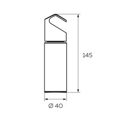Банка стеклянная на рейлинг черная (YJ-G901 BL) - фото 2