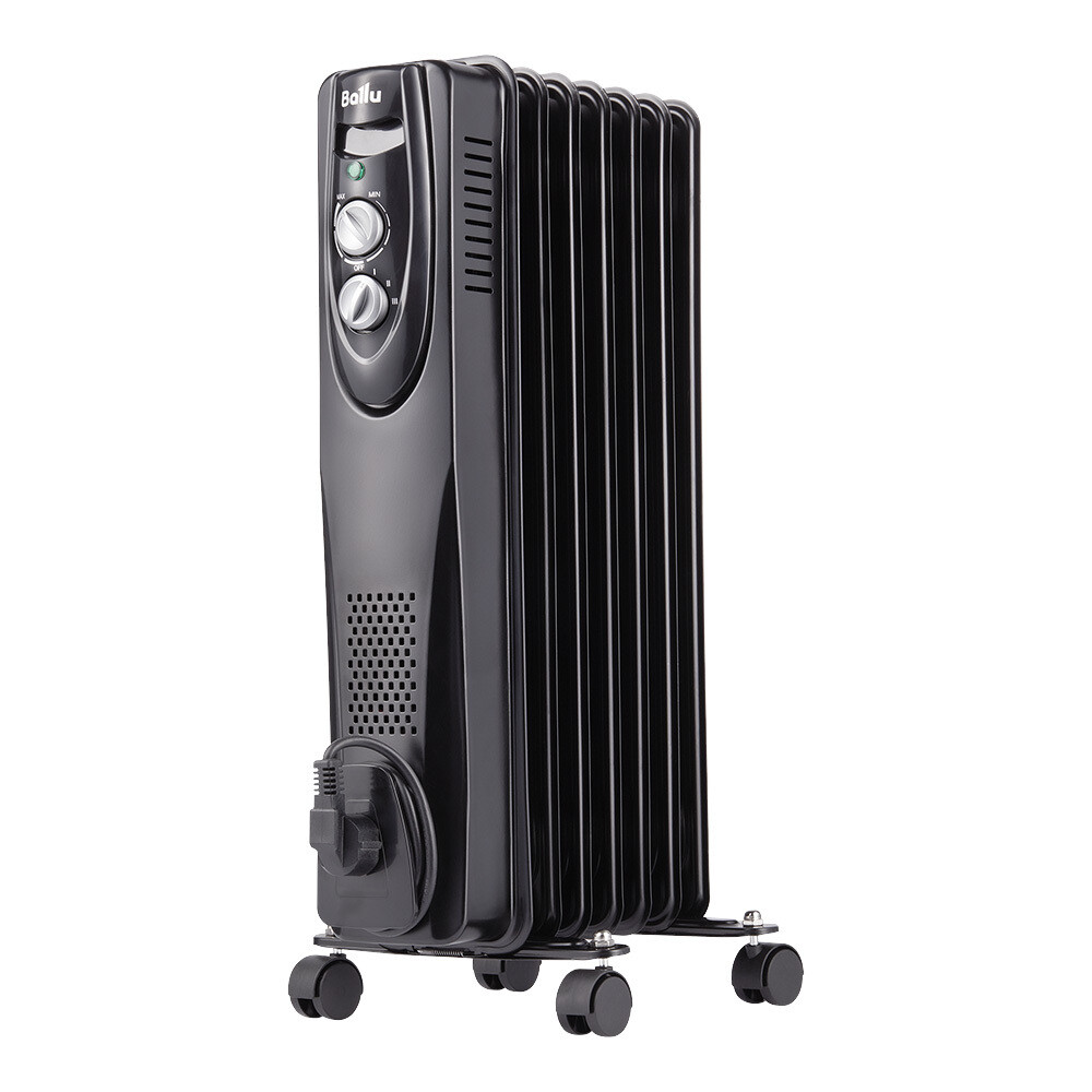 Изображение товара Масляный обогреватель Ballu Classic black 1500 Вт 7 секций для дачи и дома