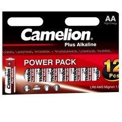 Батарейка Camelion Plus Alkaline АА пальчиковая LR6 1,5 В (12 шт.) (LR6-HP12)