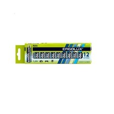 Батарейка Ergolux BP12 ААА мизинчиковая LR03 1,5 В (12 шт.) (LR03BP-12)