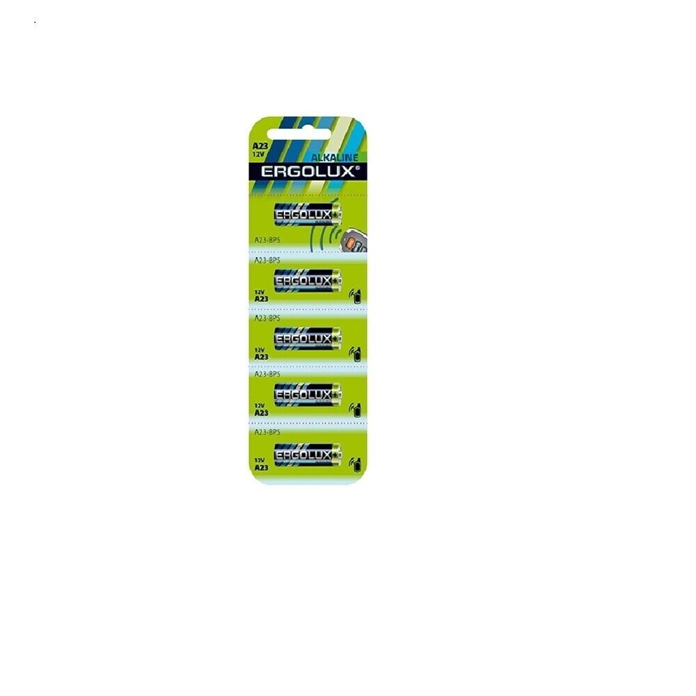 Изображение товара Батарейка Ergolux BL-5 таблетка LR23A 1,5 В (5 шт.) (A23-BP5)
