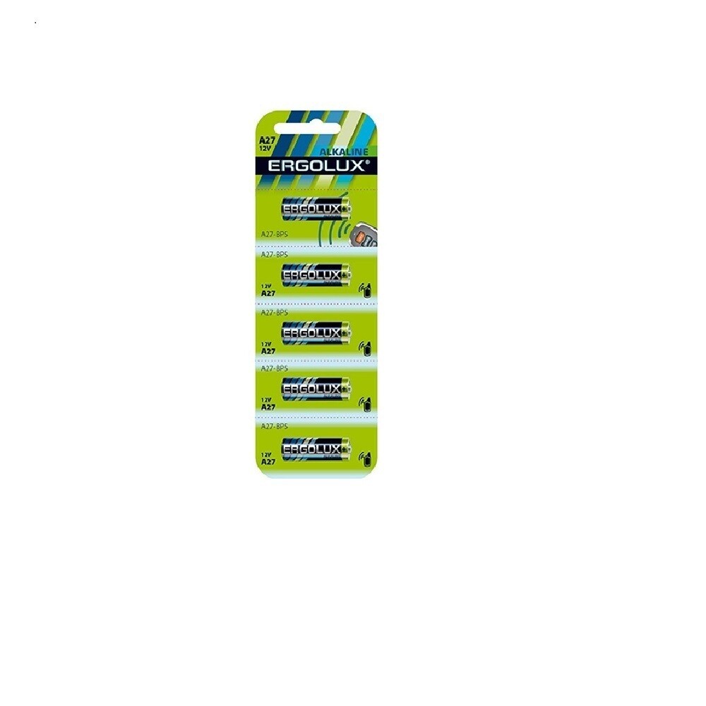 Изображение товара Батарейка Ergolux BL-5 LR27A 1,5В 5 штук