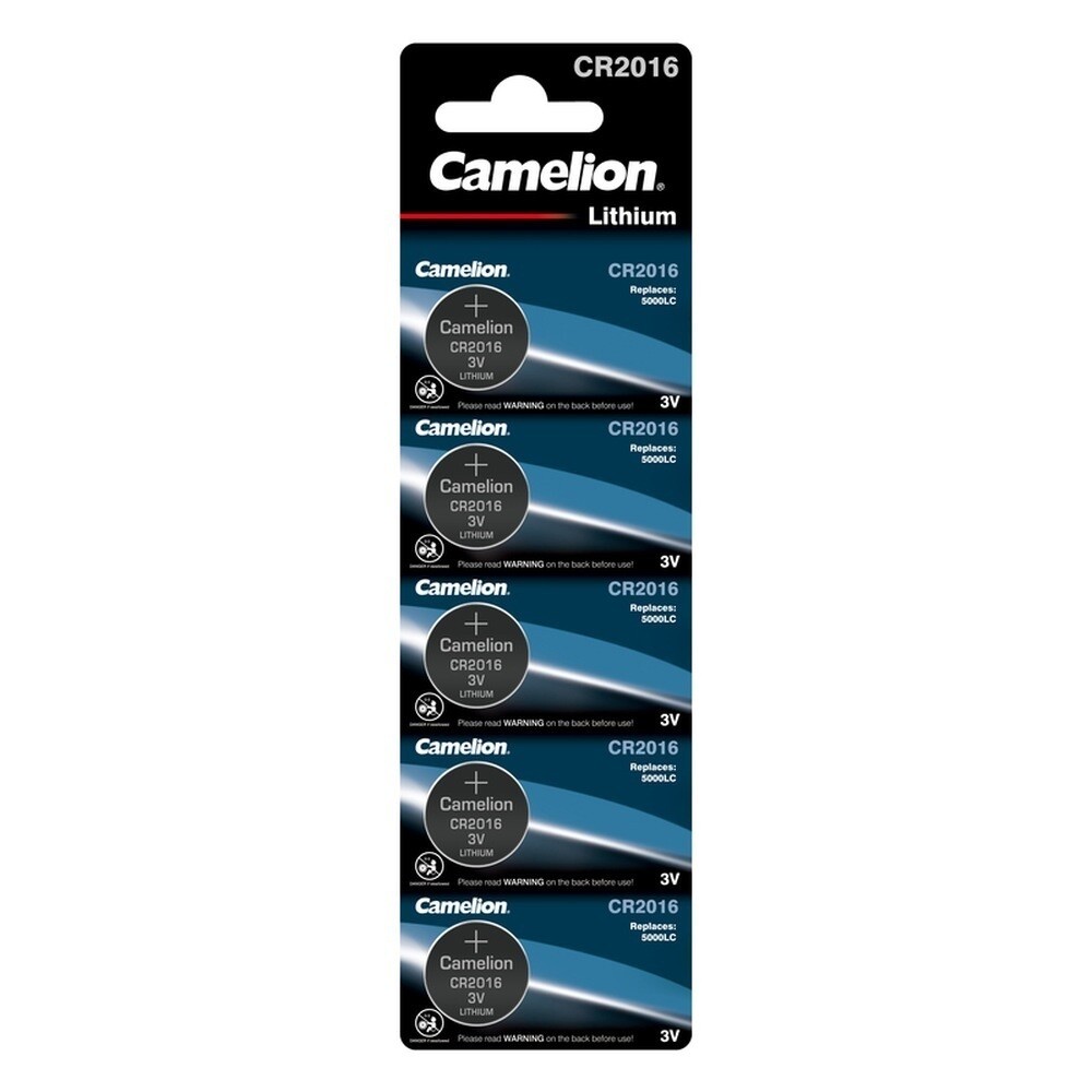 Изображение товара Батарейка Camelion BL-5 таблетка CR2016 3 В (5 шт.) (CR2016-BP5)