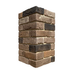 Изображение товара Искусственный камень угловой White Hills Лондон Брик кофейный (32 шт.=2,46 пог.м)