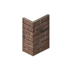 Изображение товара Искусственный камень угловой White Hills Йоркшир темно-коричневый (14 шт.=1,89 пог.м)