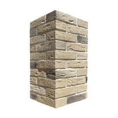 Искусственный камень угловой White Hills Дерри брик бежевый (20 шт.=1,16 пог.м) - фото 1