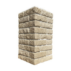 Искусственный камень угловой White Hills Альтен Брик бежевый (22 шт.=1,47 пог.м) - фото 1