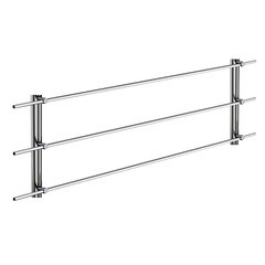 Изображение товара Ригель d16х2000 мм металлический с заглушками зеркальный