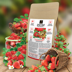 Удобрение для выращивания клубники ионитный субстрат Zion 2,3 кг - фото 2