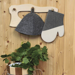 Рукавица для бани и сауны Банные штучки Комби войлок (41070) - фото 3