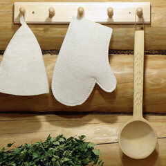 Рукавица для бани и сауны Банные штучки войлок (41001) - фото 2