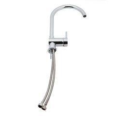 Смеситель для кухни Lavelly Smart хром с высоким изливом однорычажный (624593) - фото 7