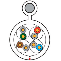 Интернет-кабель уличный (витая пара) FTP CAT5e 4х2х0,46 мм экранированный Ripo с тросом черный (305 м) - фото 3