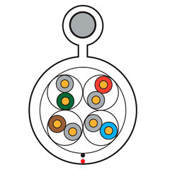 Интернет-кабель уличный (витая пара) UTP CAT5e 4х2х0,46 мм Ripo с тросом черный (305 м) - фото 2
