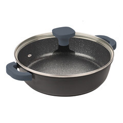 Сотейник Master House Шеф Андреа d28 см литой алюминий с антипригарным покрытием с крышкой (75347) - фото 2