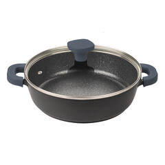 Сотейник Master House Шеф Андреа d28 см литой алюминий с антипригарным покрытием с крышкой (75347) - фото 1