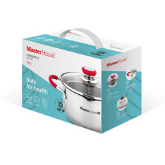 Кастрюля Master House Rosse 1,5 л нержавеющая сталь (75039) - фото 2