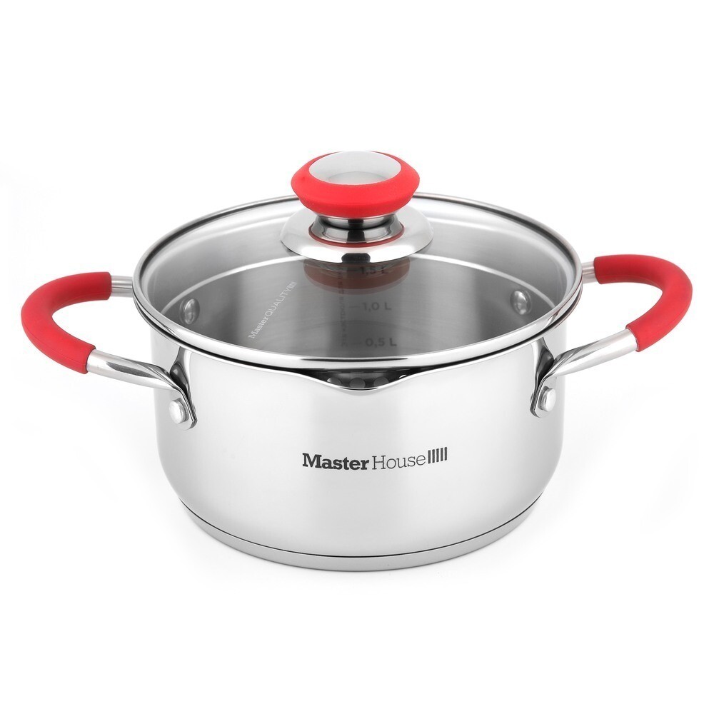 Кастрюля Master House Rosse 2,3 л нержавеющая сталь (75040)