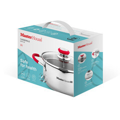 Кастрюля Master House Rosse 3 л нержавеющая сталь (60481) - фото 4