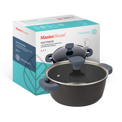 Кастрюля Master House Шеф Андреа 2,4 л литой алюминий с антипригарным покрытием (75343) - фото 3