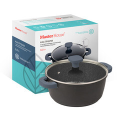 Кастрюля Master House Шеф Андреа 3 л литой алюминий с антипригарным покрытием (75344) - фото 4