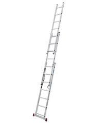 Лестница алюминиевая трансформер трехсекционная 7 ступеней Krause универсальная - фото 12