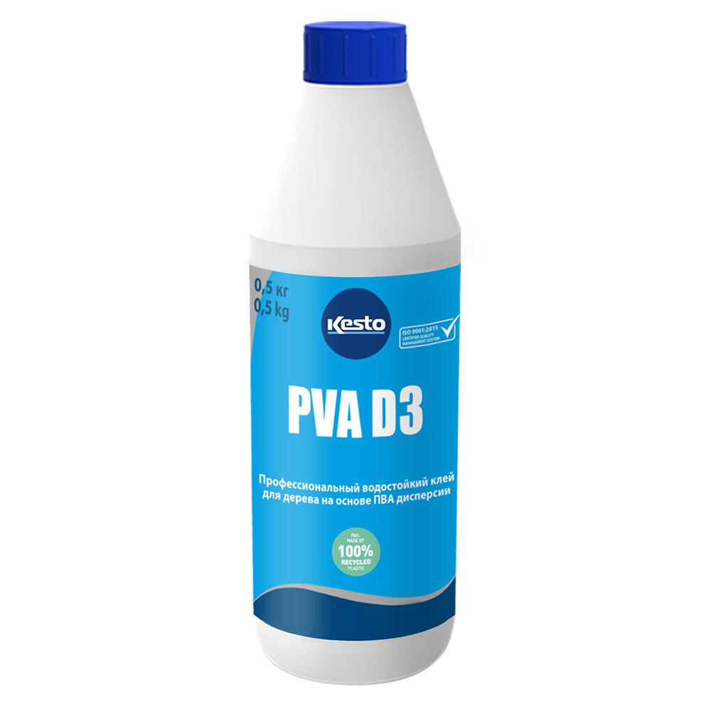Изображение товара Клей ПВА Kesto D3 водостойкий 0,5 кг