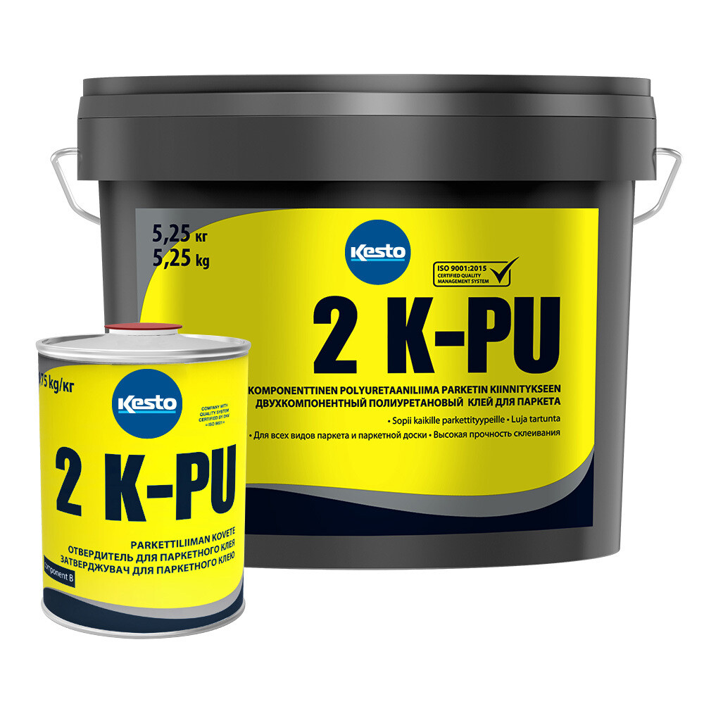 Изображение товара Клей для паркета полиуретановый Кесто 2КПУ 5,25 кг + 0,75 кг
