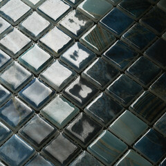 Мозаика Vidrepur Nature Royal голубая стеклянная 317х317х4 мм глянцевая - фото 4