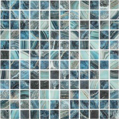 Мозаика Vidrepur Nature Royal голубая стеклянная 317х317х4 мм глянцевая - фото 3