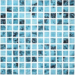 Изображение товара Мозаика Vidrepur Nature Olympic синяя стеклянная 317х317х4 мм глянцевая
