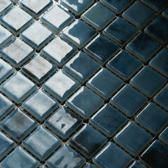 Мозаика Vidrepur Nature Olympic синяя стеклянная 317х317х4 мм глянцевая - фото 4
