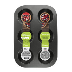 Форма для выпечки Master House Бобетта металлическая 6 ячеек - фото 2