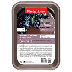 Форма для запекания Master House Жанетта металлическая 35,5х24,3х6 см - фото 2