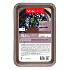 Форма для запекания Master House Шарлотта металлическая 30,5х20,3х5 см - фото 4