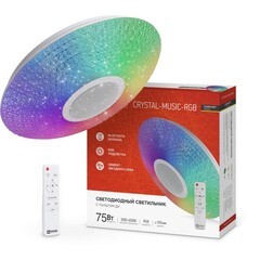 Светильник светодиодный потолочный IN HOME Comfort Crystal 3000-6500К 75 Вт белый IP40 (4690612044569) - фото 2